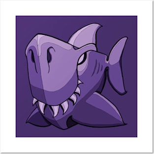 Shark - Ultra Violet Posters and Art